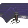 Intex Recreation Intex Downy Airbed Mattress, 80 In L, 60 In W, Queen, Blue 68765